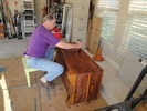 o. Jim refinishing our cedar chest (683x512, 131.5 kilobytes)